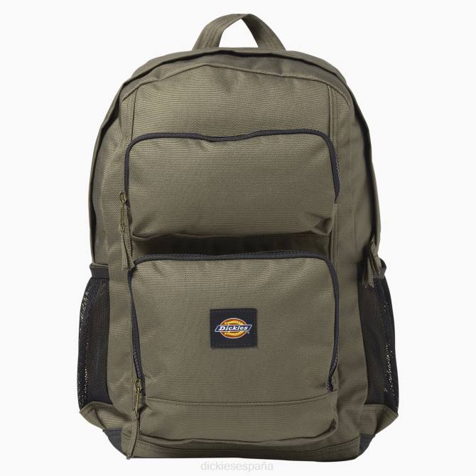 mochila con dos bolsillos unisexo Dickies verde musgo (ms) N8N02741 accesorios