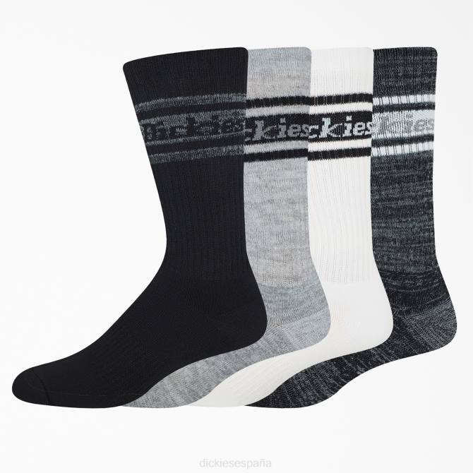 calcetines de rugby a rayas pack de 4 unisexo Dickies raya multicolor/gris (mensaje) N8N02792 accesorios