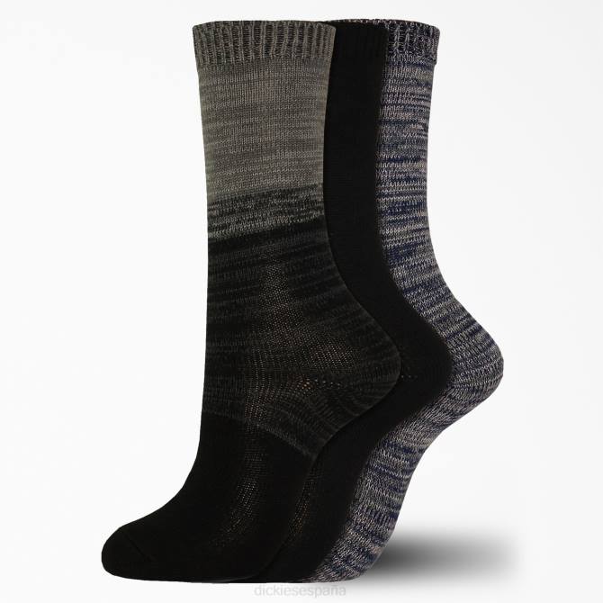calcetines jaspeados suaves paquete de 3 mujer Dickies gris/negro (grb) N8N02999 accesorios