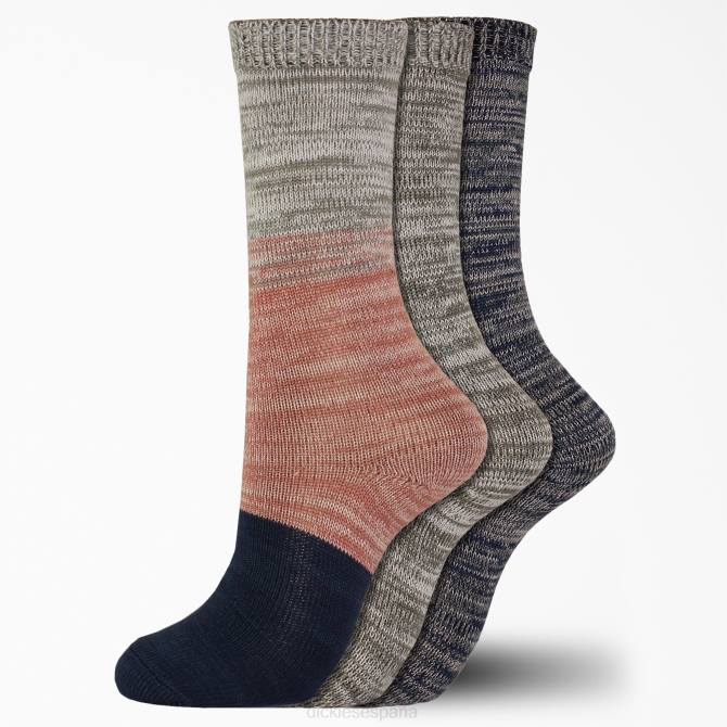 calcetines jaspeados suaves paquete de 3 mujer Dickies rosa (paquete) N8N03000 accesorios