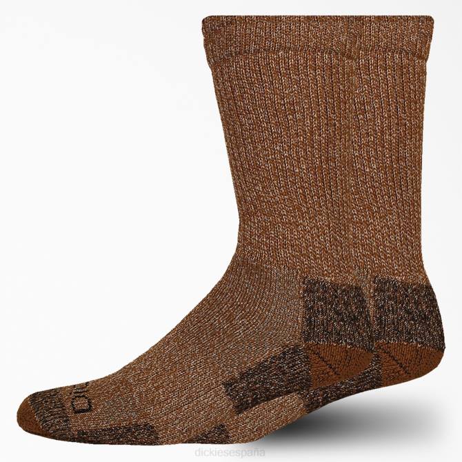 paquete de 2 pares de calcetines con control de la humedad y puntera de acero unisexo Dickies pato marrón (bd) N8N02988 accesorios