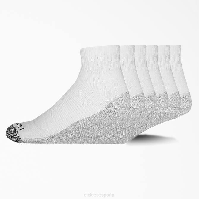 calcetines con control de la humedad, paquete de 6 unisexo Dickies blanco (wh) N8N02947 accesorios