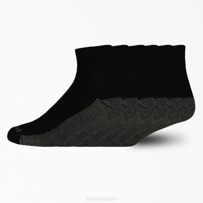 calcetines con control de la humedad, paquete de 6 unisexo Dickies negro (negro) N8N02945 accesorios