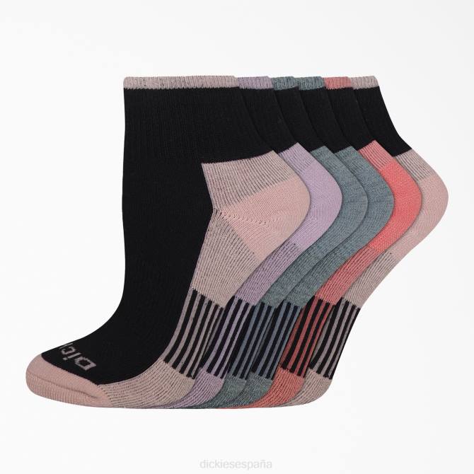 calcetines cortos Dri-Tech, paquete de 6 mujer Dickies combo negro (xb) N8N02911 accesorios