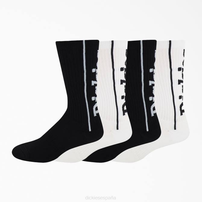 calcetines con logo estampado unisexo Dickies impresión de logotipo en blanco y negro (lpl) N8N02891 accesorios