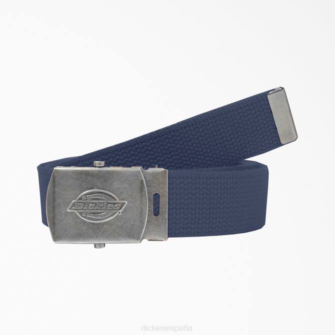 cinturón con hebilla militar unisexo Dickies azul marino (nv) N8N02772 accesorios