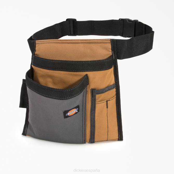 Delantal de trabajo de 5 bolsillos con portaherramientas unisexo Dickies pato marrón (bd) N8N02990 accesorios