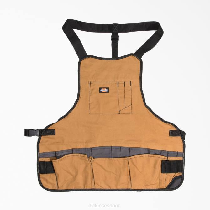 delantal de trabajo de 16 bolsillos unisexo Dickies pato marrón (bd) N8N03003 accesorios