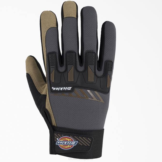 guantes de rendimiento de impacto unisexo Dickies negro gris jaspeado (bgm) N8N02980 accesorios