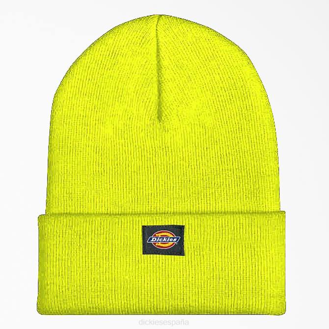 gorro acrílico con puños unisexo Dickies amarillo brillante (bwd) N8N01481 accesorios