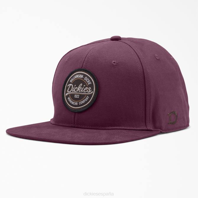gorra de pato de visera plana unisexo Dickies vino de uva (gw9) N8N02834 accesorios