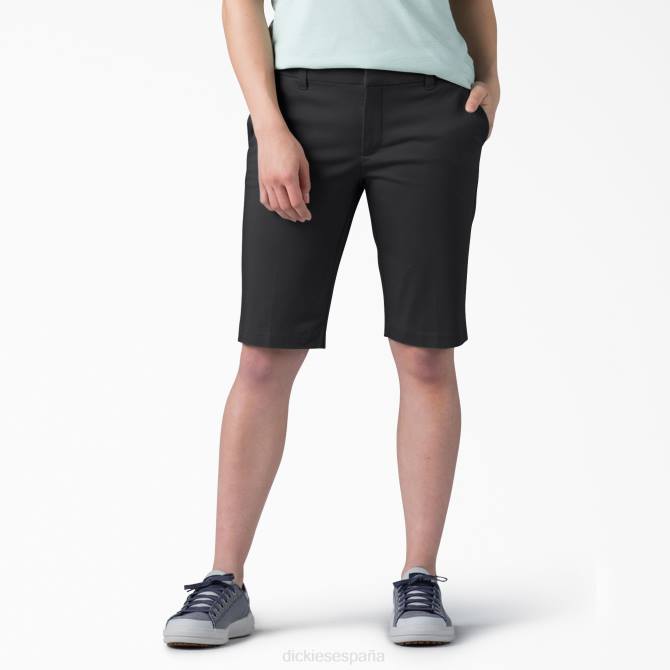 bermudas de forma perfecta 11" mujer Dickies negro enjuagado (rbkx) N8N02233 ropa de trabajo