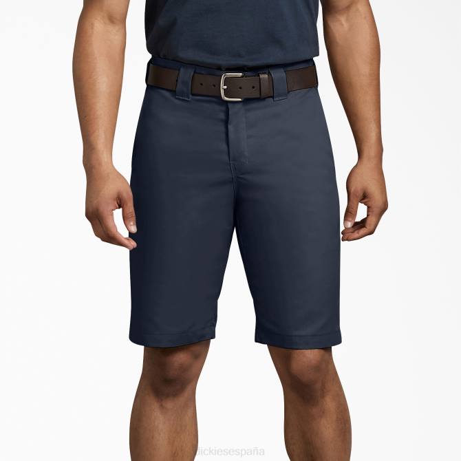 pantalones cortos de trabajo de ajuste regular 11" hombres Dickies azul marino oscuro (dn) N8N0414 ropa de trabajo