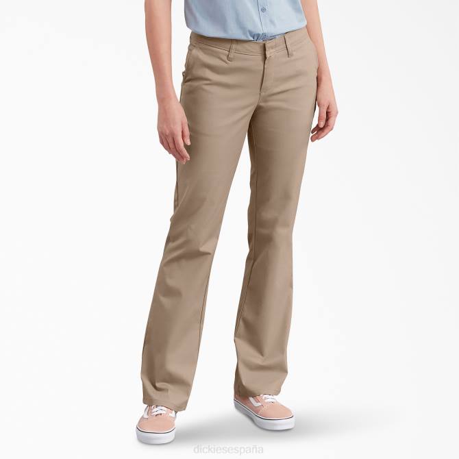 pantalones bootcut ajustados mujer Dickies arena del desierto (ds) N8N01717 ropa de trabajo