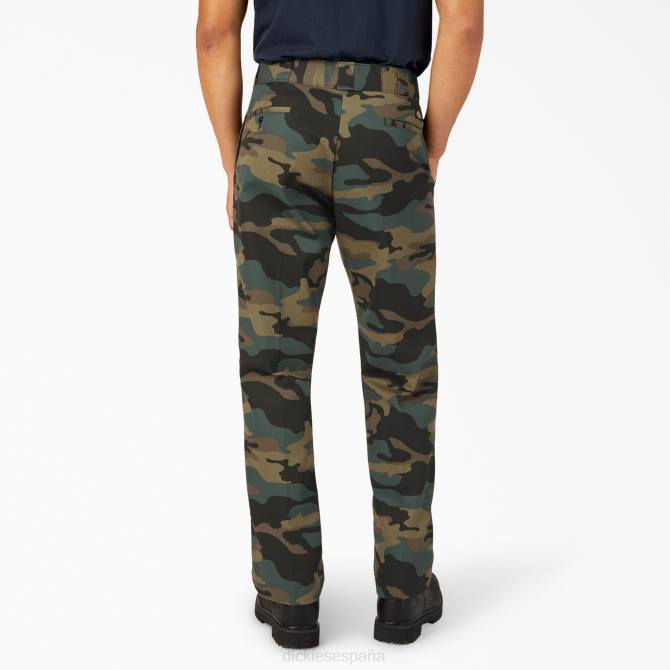 pantalones de trabajo originales 874 hombres Dickies camuflaje verde cazador (hrc) N8N09 ropa de trabajo