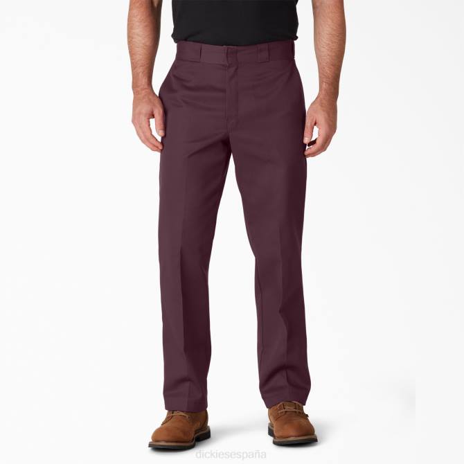 pantalones de trabajo originales 874 hombres Dickies granate (señor) N8N013 ropa de trabajo