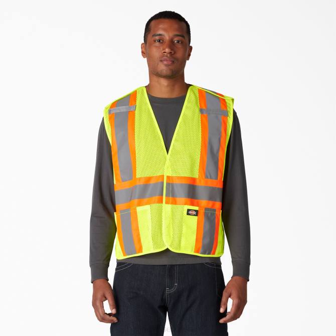 hola chaleco de seguridad vis unisexo Dickies amarillo ansi (ay) N8N01452 ropa de trabajo