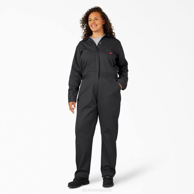 más overoles de manga larga mujer Dickies negro (negro) N8N01948 ropa de trabajo