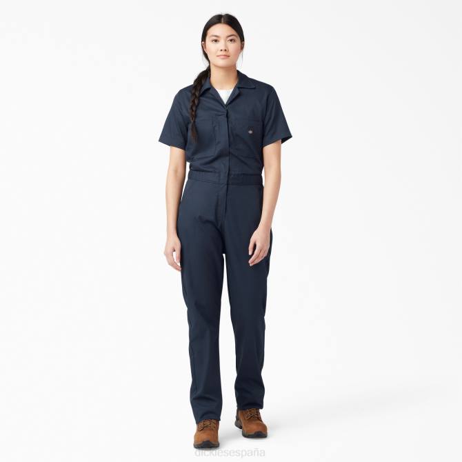 overoles refrescantes de manga corta mujer Dickies azul marino oscuro (dn) N8N01545 ropa de trabajo