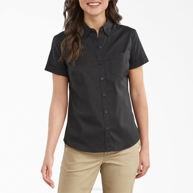 abotonar la camisa mujer Dickies negro (negro) N8N02002 ropa de trabajo