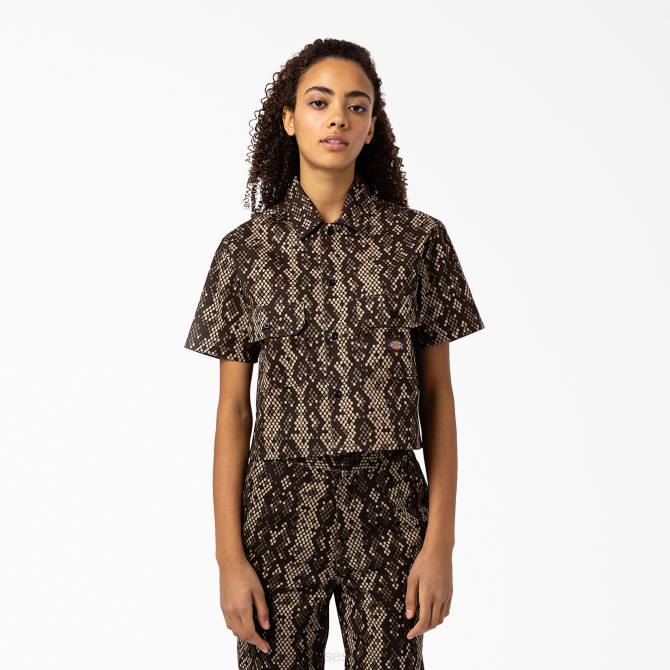 camisa de trabajo corta Camden mujer Dickies negro (negro) N8N02104 ropa de trabajo