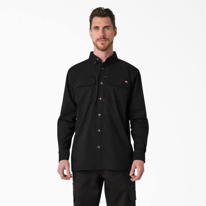 camiseta duratech ranger ripstop hombres Dickies negro (negro) N8N0686 ropa de trabajo