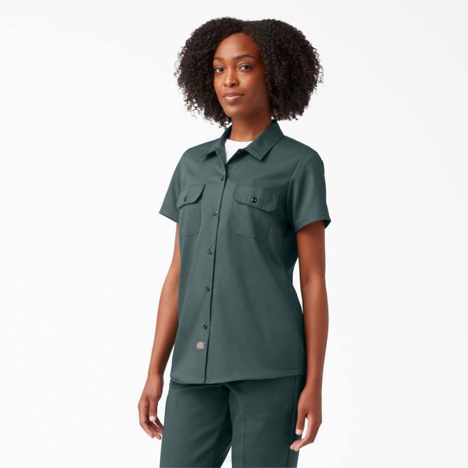 574 camisa de trabajo original mujer Dickies Lincoln Green (también) N8N01534 ropa de trabajo
