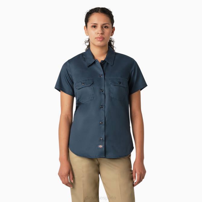 574 camisa de trabajo original mujer Dickies azul de la fuerza aérea (asl) N8N01530 ropa de trabajo