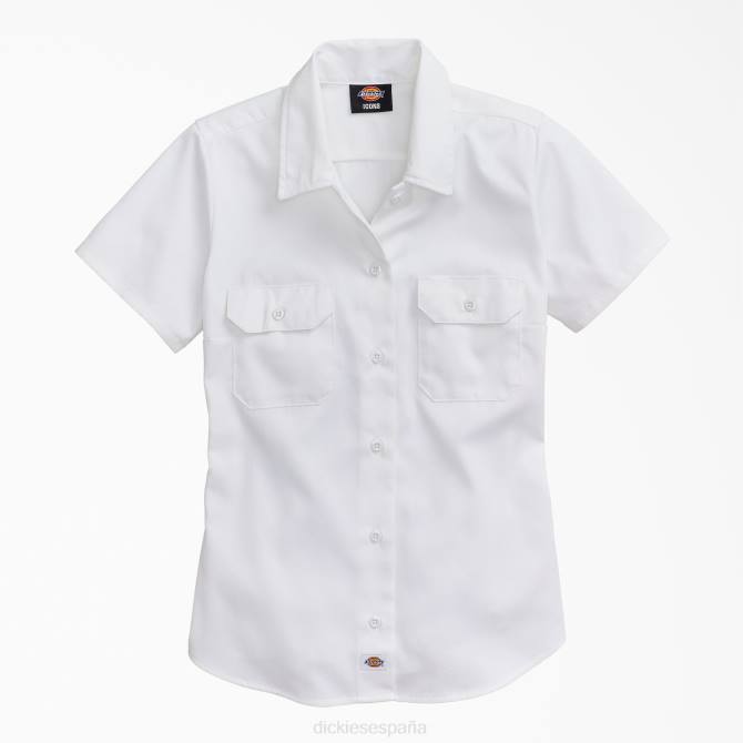 574 camisa de trabajo original mujer Dickies blanco (blanco) N8N01535 ropa de trabajo