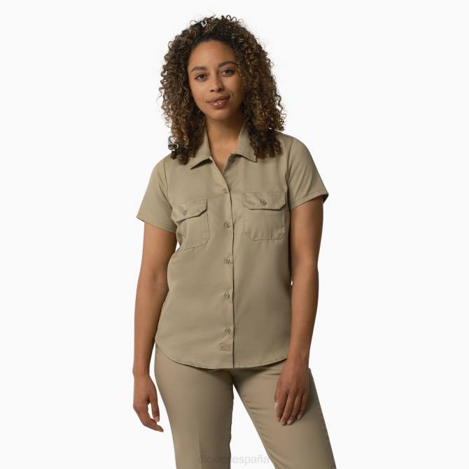 574 camisa de trabajo original mujer Dickies caqui militar (ksh) N8N01533 ropa de trabajo