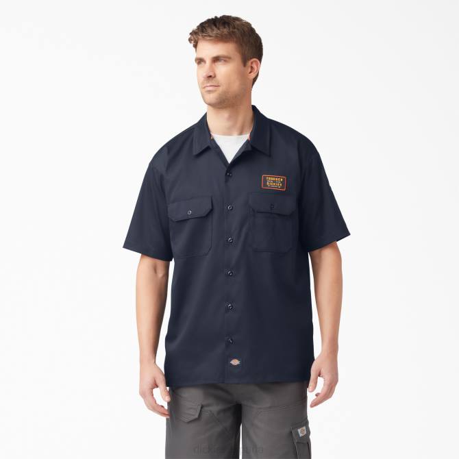 camisa traeger ultimate grilling hombres Dickies azul marino oscuro (dn) N8N0793 ropa de trabajo