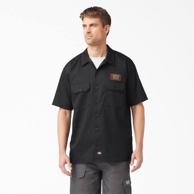 camisa traeger ultimate grilling hombres Dickies negro (negro) N8N0792 ropa de trabajo