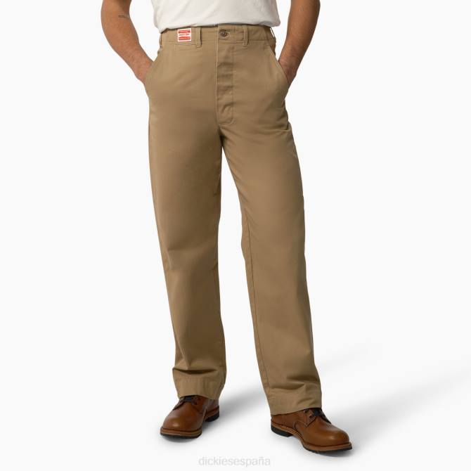 1922 pantalones militares hombres Dickies bronceado cramerton enjuagado (ras) N8N071 vestir