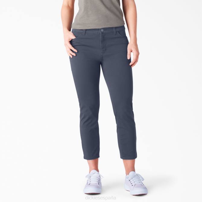 capri ajustados de forma perfecta mujer Dickies azul marino enjuagado (rnv) N8N01817 vestir