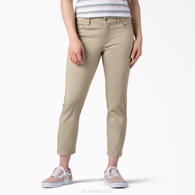 capri ajustados de forma perfecta mujer Dickies piedra oxford enjuagada (rdg2) N8N01816 vestir