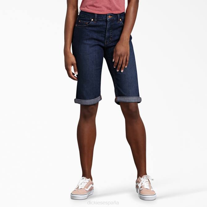 bermudas de forma perfecta 11" mujer Dickies azul índigo aclarado (rnb) N8N02259 vestir
