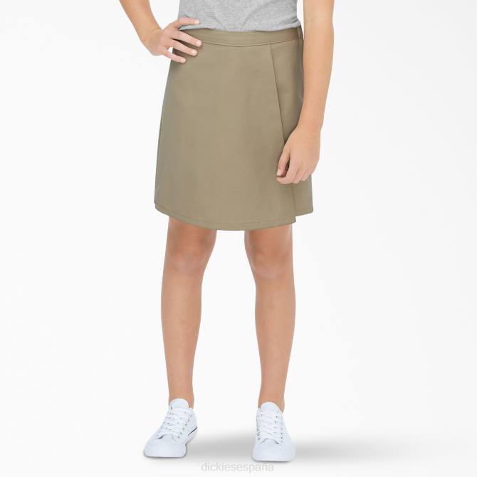 falda pantalón cruzada niños Dickies caqui (kh) N8N02710 vestir