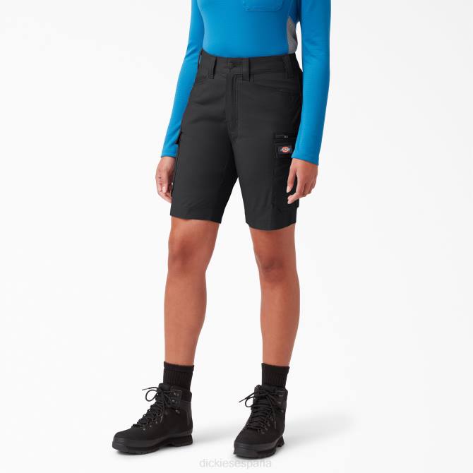 pantalón corto temp-iq 365 9" mujer Dickies negro (bkx) N8N01612 vestir