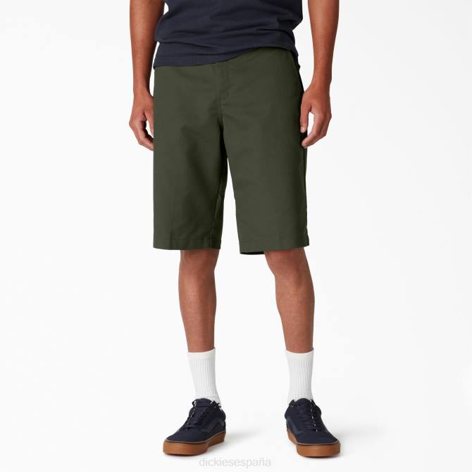pantalones cortos de skate slim fit 11" hombres Dickies verde oliva (og) N8N0385 vestir