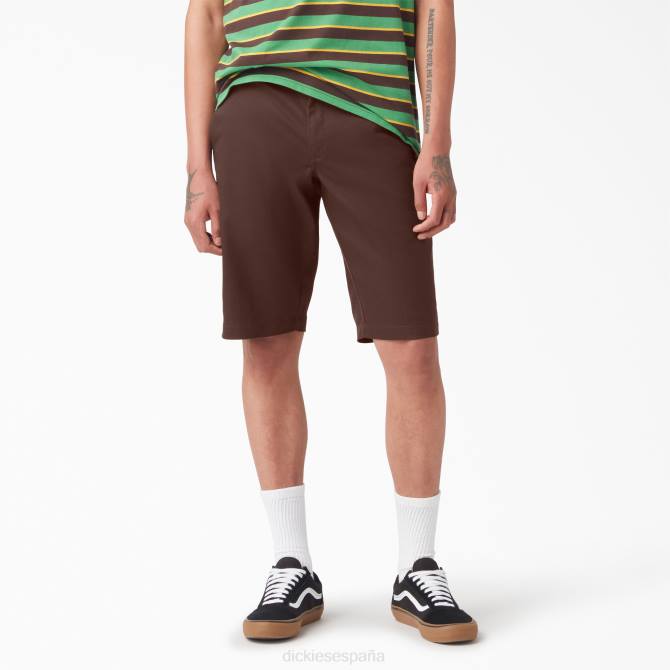vincent alvarez el sereno shorts 13" hombres Dickies marrón chocolate (cb) N8N0449 vestir