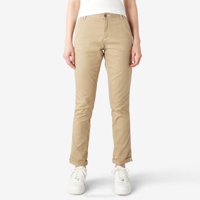 pantalones de carpintero con dobladillo enrollado mujer Dickies regular N8N01788 vestir