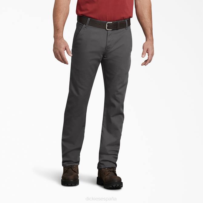 pantalones de carpintero de pato de corte regular hombres Dickies gris lavado a la piedra (ssl) N8N097 vestir