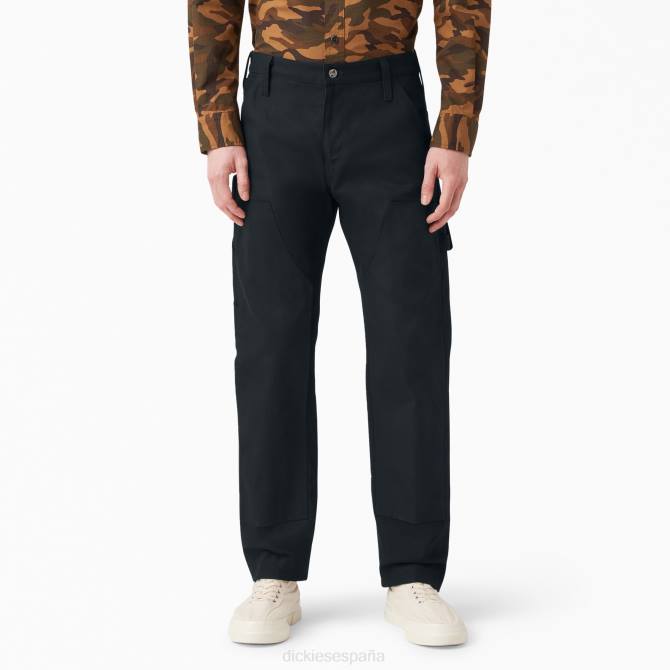 pantalones de doble rodilla 1922 hombres Dickies negro enjuagado (rbk) N8N0221 vestir