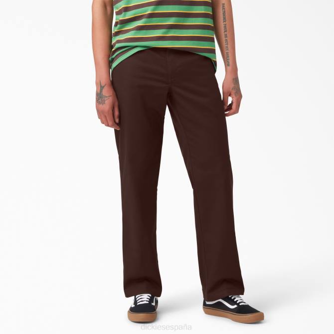 pantalones balam vicente alvarez hombres Dickies marrón chocolate (cb) N8N0285 vestir