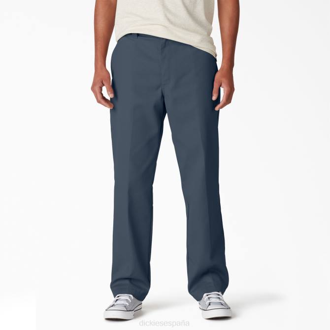 pantalones de sarga de ajuste regular de skate hombres Dickies azul de la fuerza aérea (af) N8N053 vestir