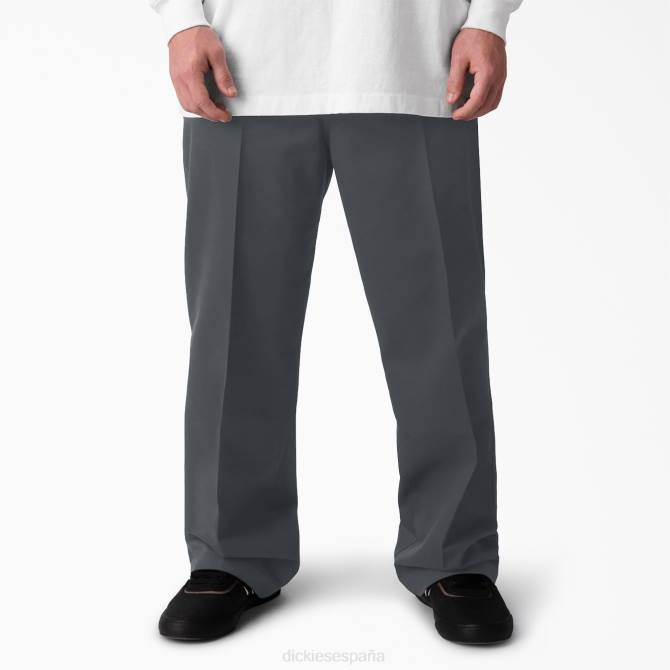 pantalones holgados jamie foy hombres Dickies gris carbón (ch) N8N0195 vestir