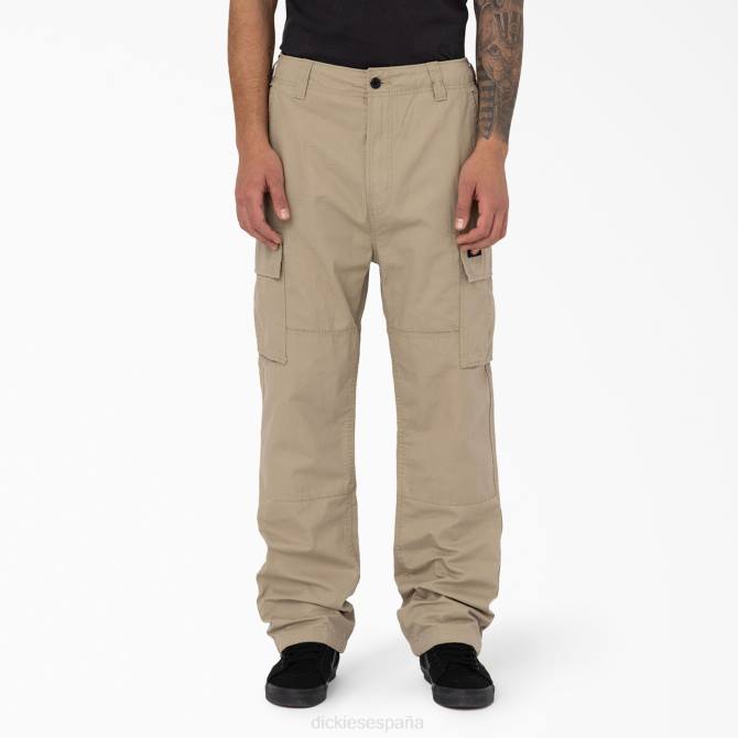 Pantalones cargo con doble rodilla y ajuste holgado de Eagle Bend hombres Dickies arena del desierto (ds) N8N0206 vestir