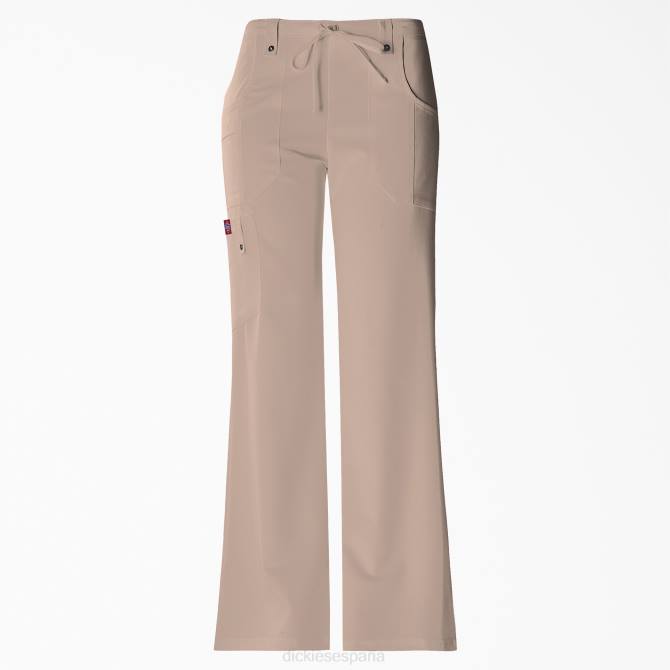 Pantalones médicos cargo xtreme stretch con pierna acampanada mujer Dickies caqui (kha) N8N02431 vestir