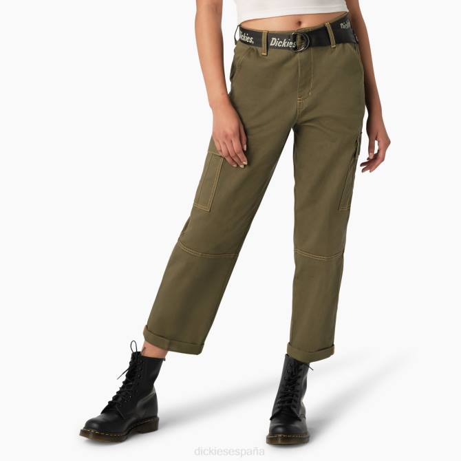 pantalones cargo capri con costuras en contraste mujer Dickies regular N8N01805 vestir