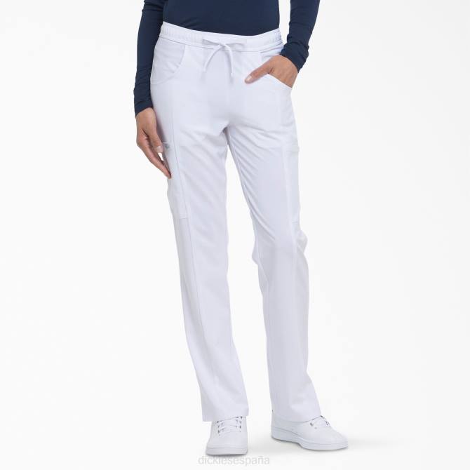 pantalones médicos de corte contemporáneo eds essentials mujer Dickies blanco (dwh) N8N02569 vestir